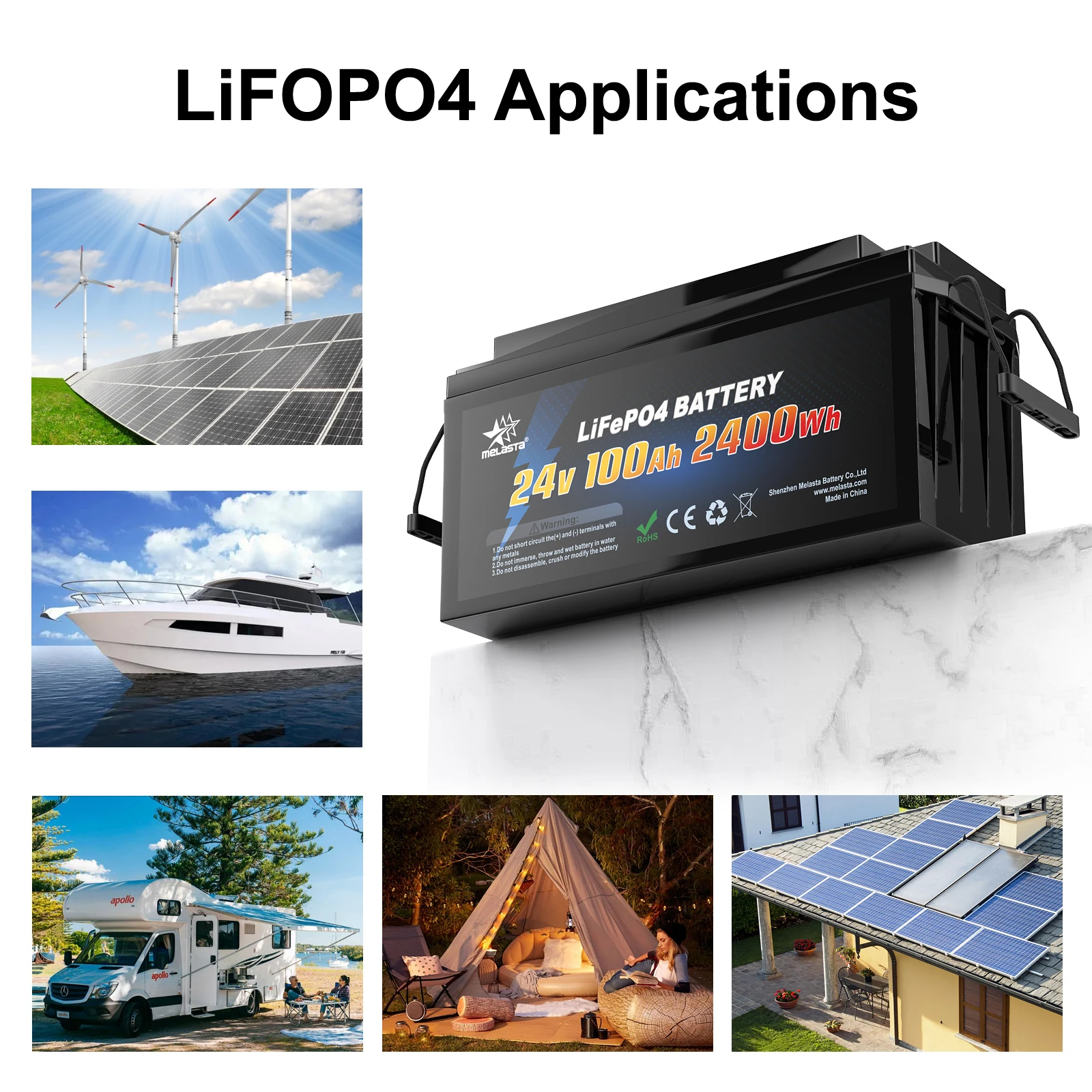 Oem&Odm Deep Cycle Lifepo4 Battery Pack 12v 200ah Ups Lithium Battery for Golf Cart