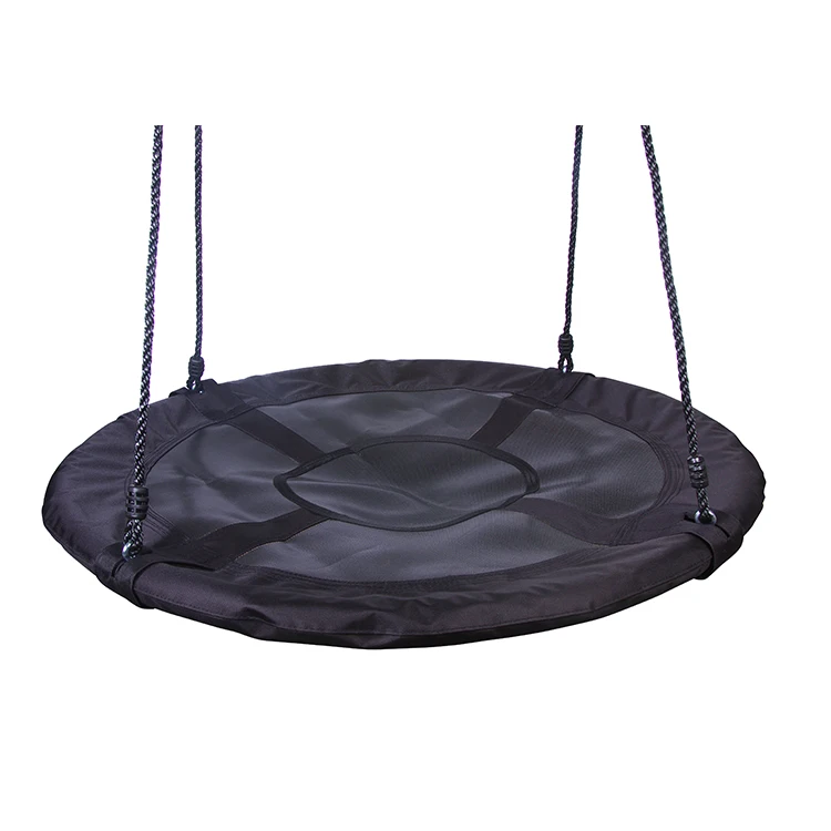 Disc Round Swing with Waterproof Fabric 600Lb Weight Capacity Circle Flying Swing Sets for Playground Backyard