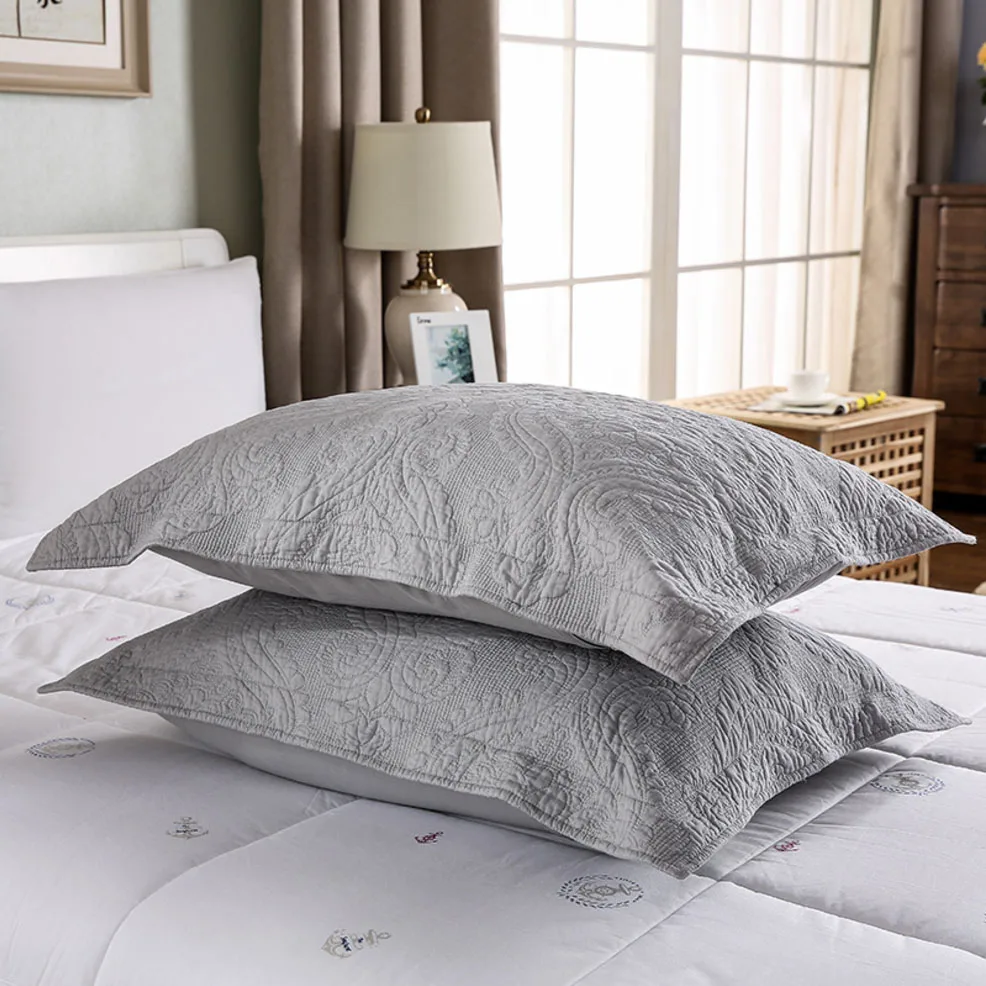 Однотонное домашнее покрывало из 100% хлопка с вышивкой размер Queen/King хорошее