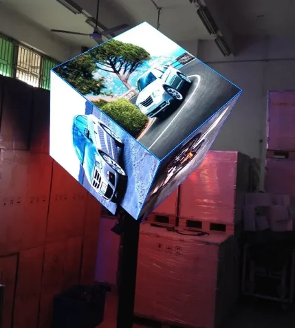 High definition P2.5 Outdoor Led Cube Screen Magic Creative Digital Advertising Screen