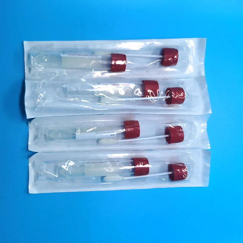 DNA Specimen Collection Kit VTM Tube With Sponge Swab Oral Saliva Sample Collect Tube