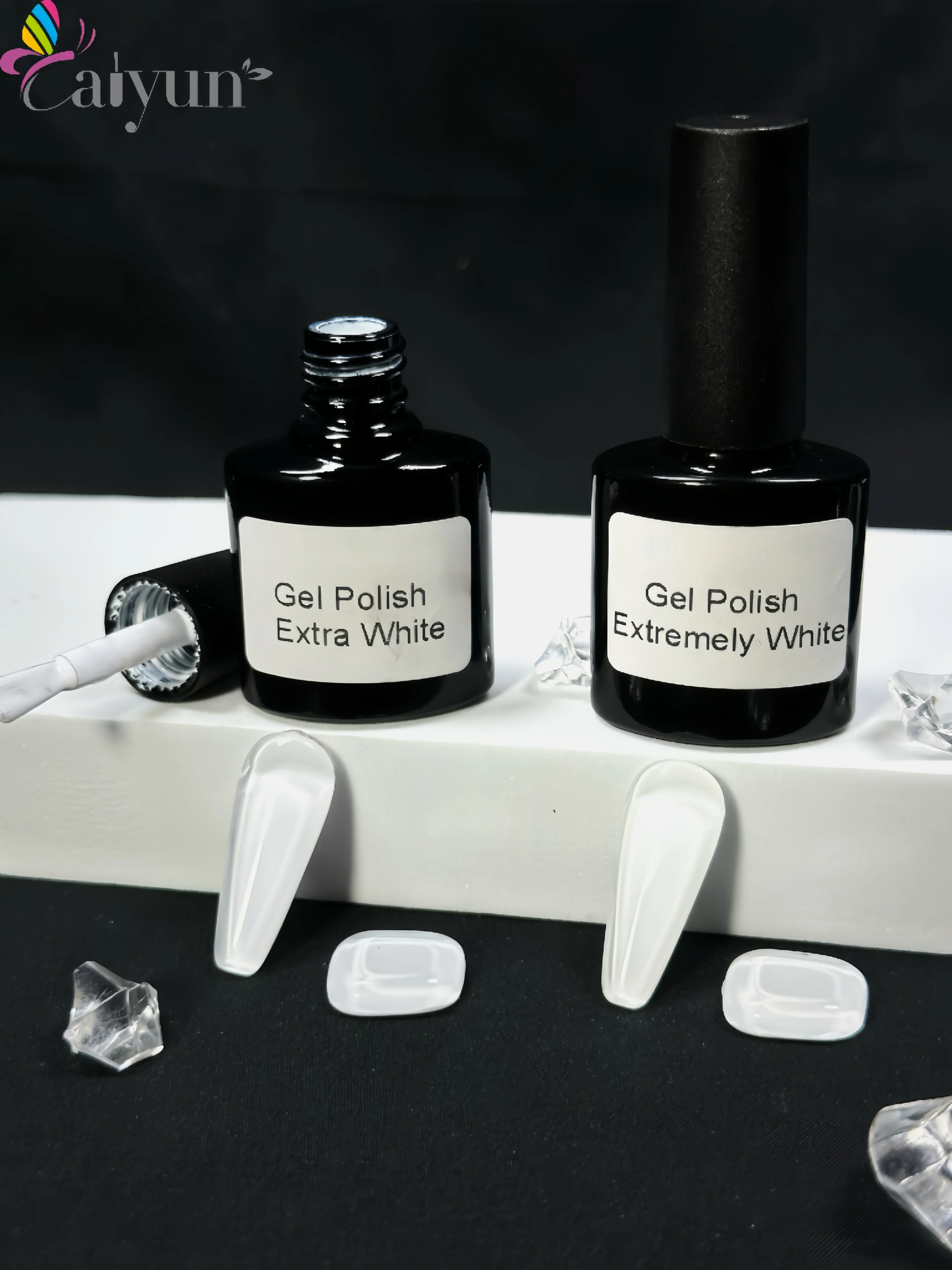 8ml Trendy Super White Black Uv Led High Pigmentation Hema Free Color Gel Polish