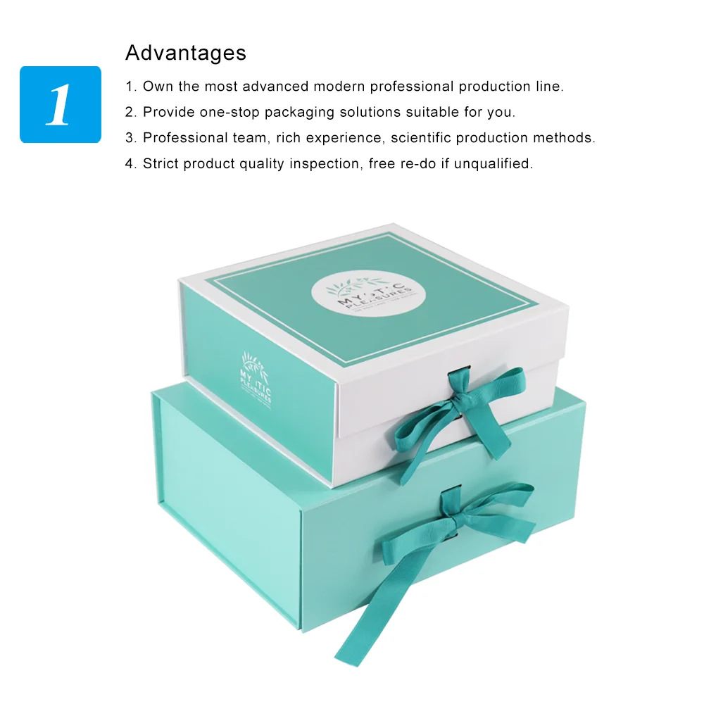 custom biodegradable printing box packaging carton clothing shirt lingerie packaged magnetic folding gift paper box with ribbon