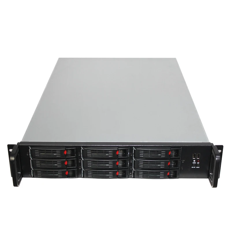 19 industrial rack huge data storage Cloud server 9 hotswap bays 2u rack pc box