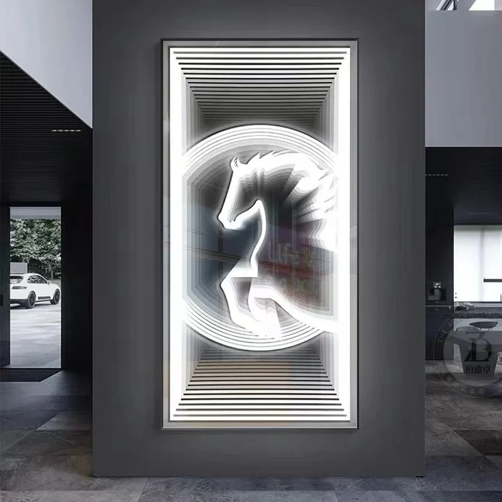 3D 5V светодиодное неоновое зеркало бесконечности индивидуальное бездна пока нет отзывов
