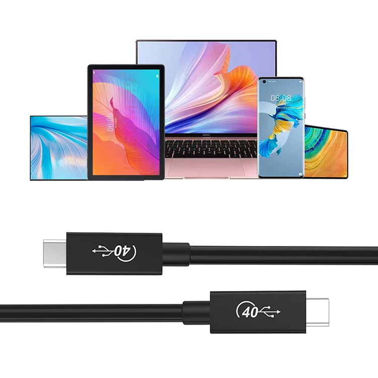 Dataroad USB4 Gen 3 100W E-mark PD data Type C to type c Fast Charge usb4 cable