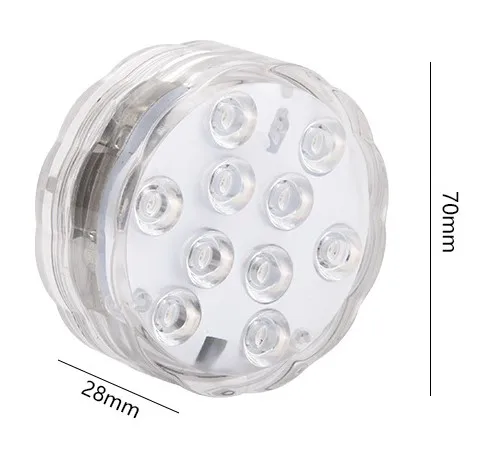 IP68 RGB Waterproof 10 LED Beads Submersible Swimming Pool LED Light with Remote for 16 Colors Unique and Stylish Pool Lights