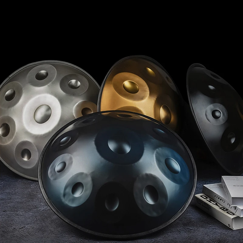 Handpan drum 9 note / 10 note 22 inch in D minor steel tongue drum with free handpan case and mallets
