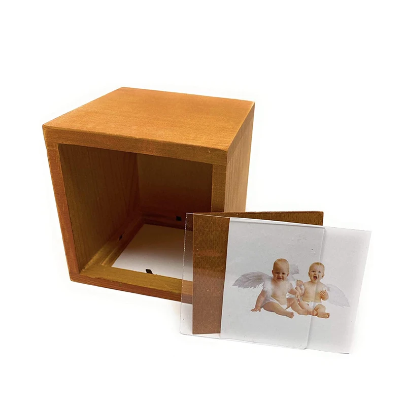 wholesale Photo Frame wood Pencil Cup children wooden pen holder stand Desktop Storage Pen Holder
