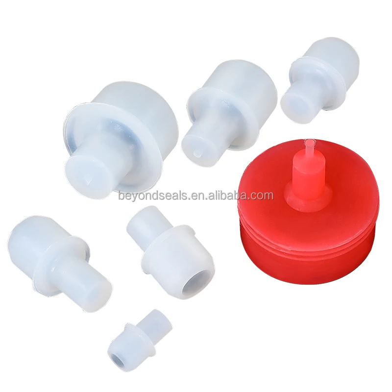 Customized Threaded Nut Plugs M3 to M36 Masking  Silicone Plugs For Power Coating Silicone Rubber Plug