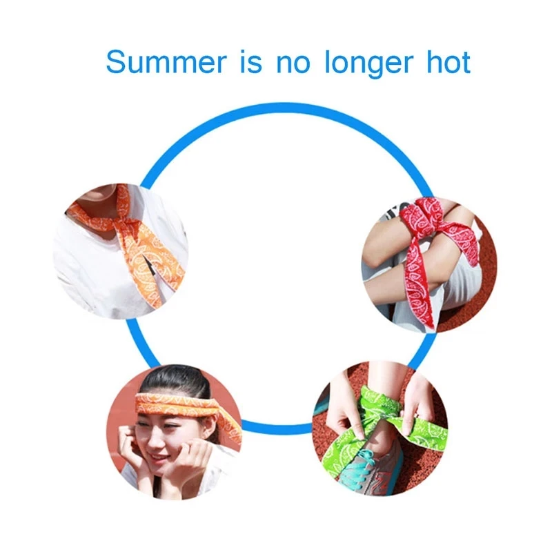 Wholesale custom reduce temperature moist cool ice pack scarf neck cooler Ice scarf