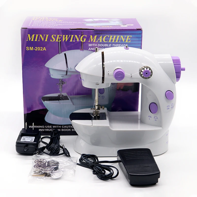2022 New Multi-function Household Leather Stitching Tailoring Buttonhole Mini Electric Sewing Machine for Cloth