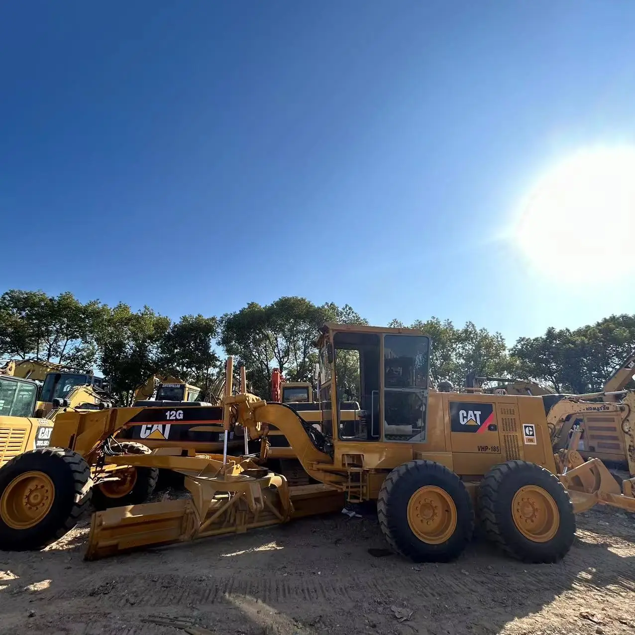 Original Japan Used Cat 12G motor loader Caterpillar 12G excavator easy to operation low maintenance cost