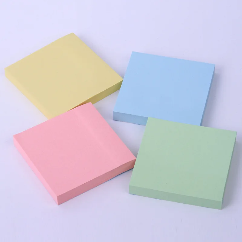 Simple style Color Square Student Office Note Can Be Torn And Written Information Note Paste Memo