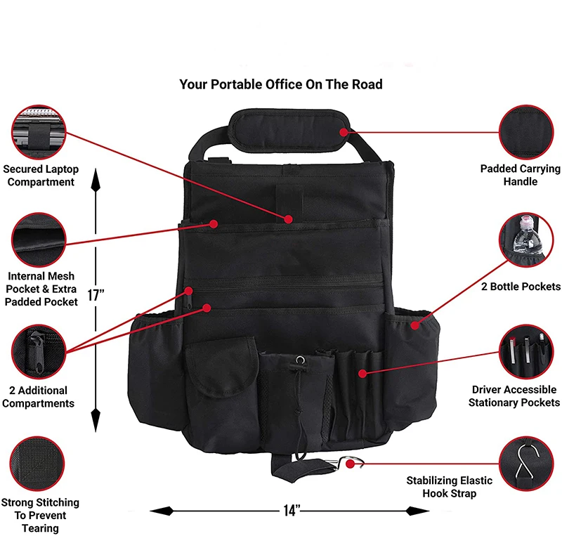 High Quality Car Front Seat Organize Factory Custom Truck Accessories Easy Installation Car Organizers And Storage