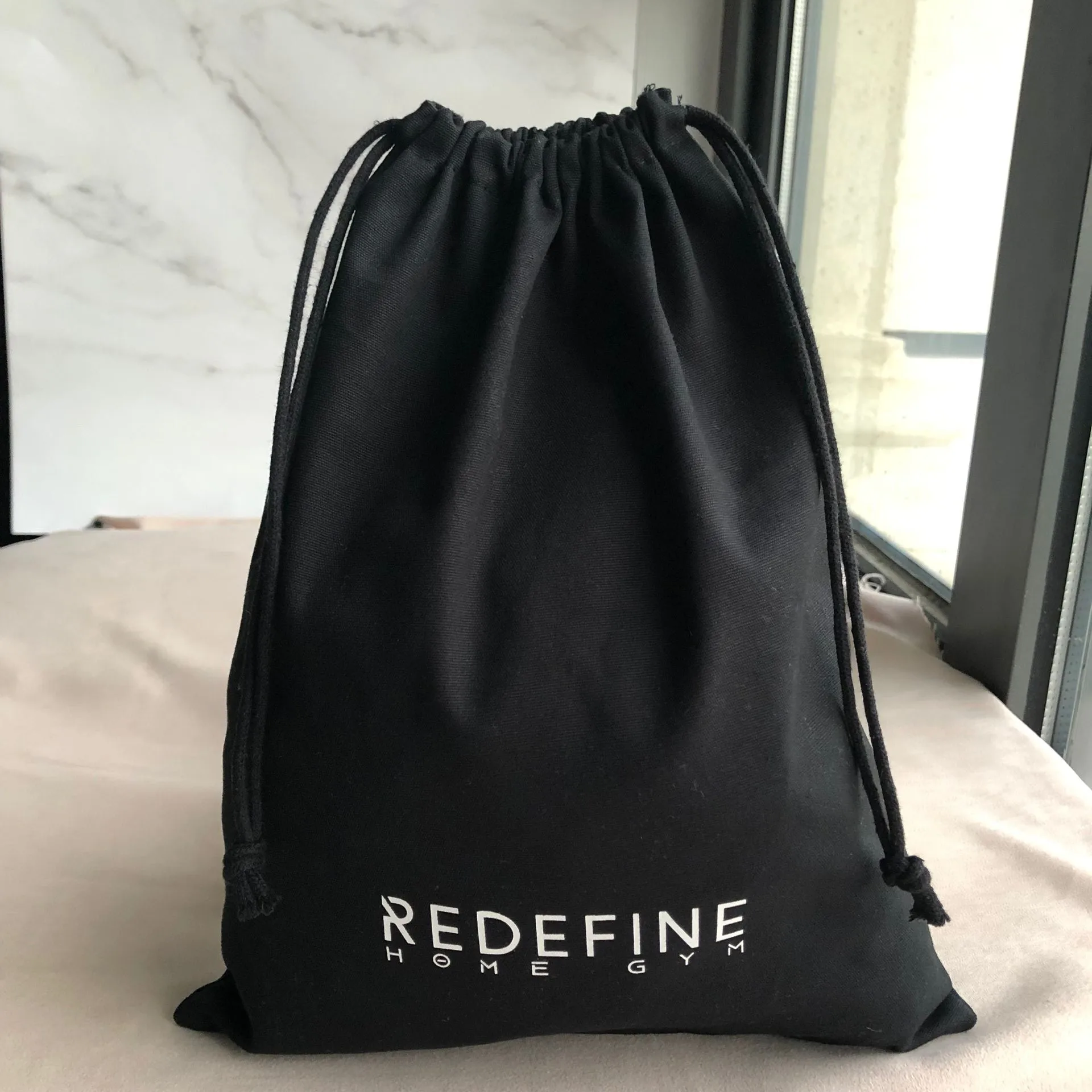 30*40 см Черный изготовленный на заказ высококачественный хлопковый тканевый мешок на шнурке Толстый холст Подарочная сумка на шнурке