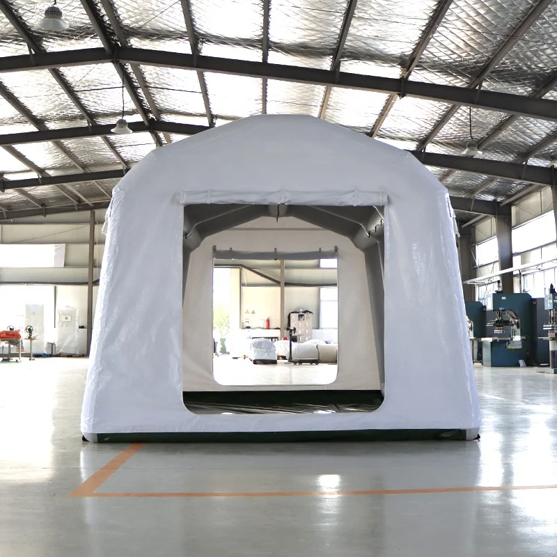 Large Space Air Tent Inflatable Camping Outdoor Hiking Canvas Camping Tent 2022 2 Layers Camping Tent