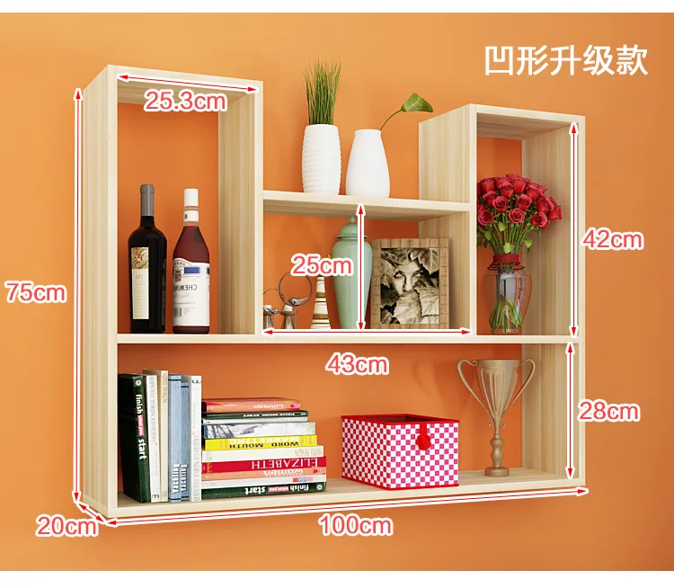 Лидер продаж, деревянная домашняя настенная декорация, высококачественное настенное украшение, плавающая деревянная настенная полка