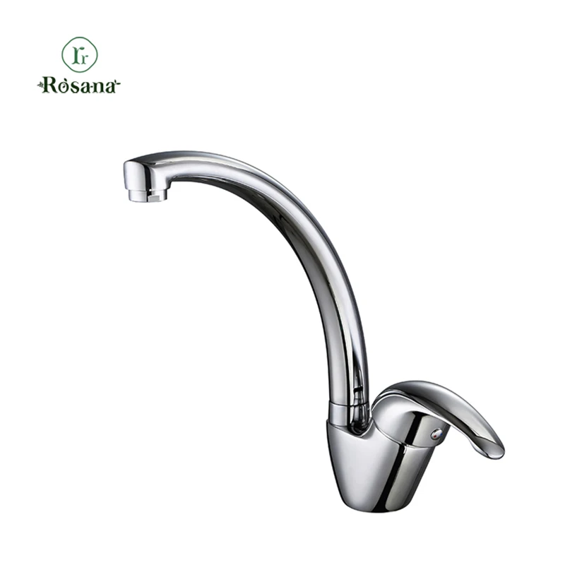 Rosana Contemporary Style 360 Degree Rotation Kitchen Sink Faucet Single Handle Brass Brushed Hot And Cold Mixer Kitchen Faucet