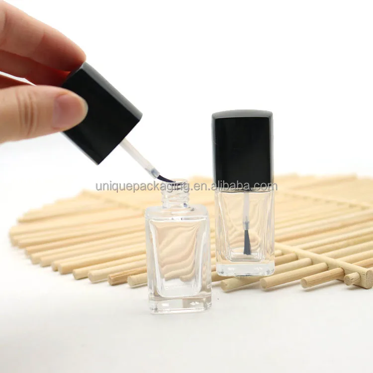 13ml 15ml Empty Refillable Nail Polish Bottles Transparent Glass Nail Varnish Bottles