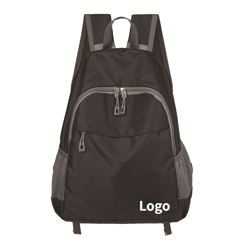 Nylon Fabric Lightweight Packable Cartoon Backpack Waterproof Hiking Camping Travel Foldable Ultralight Bag with Logo
