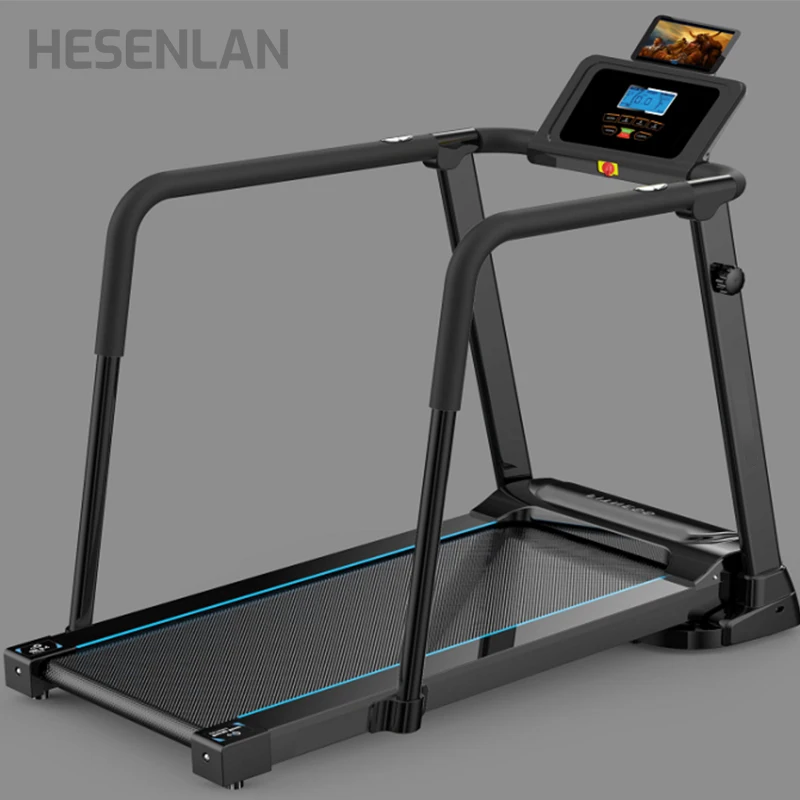 Hesenlan FT01034 smart fitness economic home gym equipment folding safe and stable 1.5HP electric treadmill for the elderly