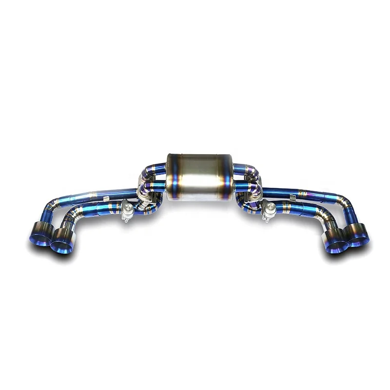 ING new style for 2005-up Ferrari F430 Scuderia 6.3 titanium alloy catback exhaust valve car pipe auto parts