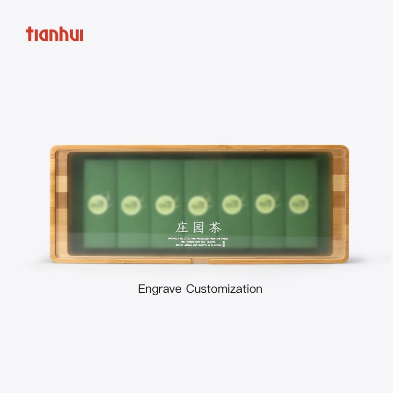 natural storage box acrylic lid stash box