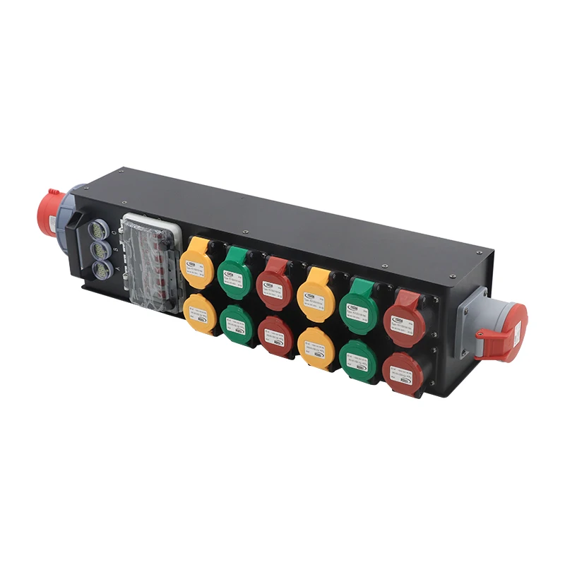 12 Road 16A Waterproof Output Power Distributor In Rectangle Shape