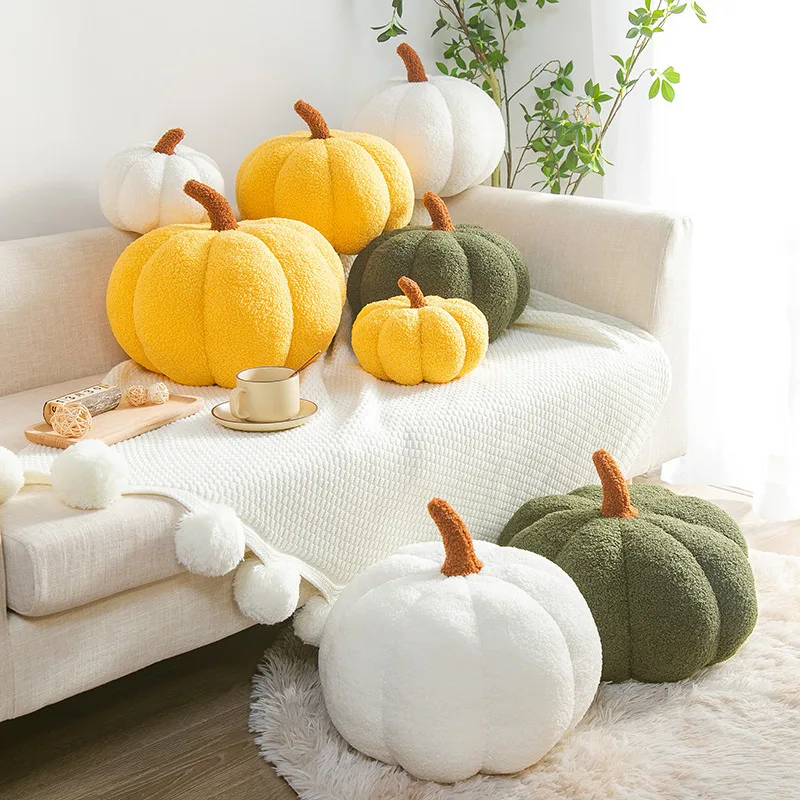 Promotion Ins Funny Pumpkin Pillow Creative Special-shaped Sofa Cushion Halloween Decoration Cute Children Plush Toys