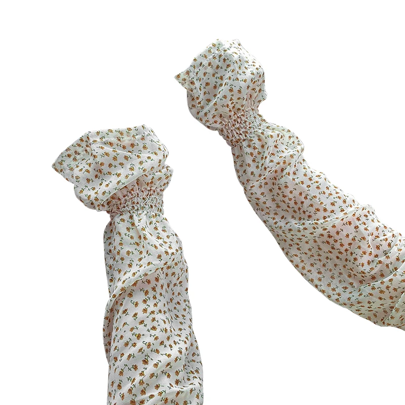 Little flowers Cooling Sun Protection Driving Cycling Arm Sleeve For out door