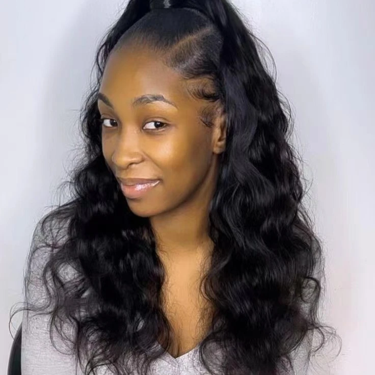 Divaswigs человеческие волосы на завязках конский хвост НЕОБРАБОТАННАЯ резинка натуральные волнистые человеческие волосы шиньоны 140 г