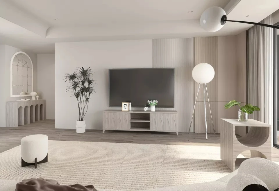 Luxury Nordic Style Modern Side Table Console Hallway Contemporary Natural Wood Rectangular Narrow Living Room Console Table