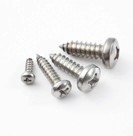 Factory 304Stainless Steel A2 A4 Cross Recessed Truss Head Machine Screws self tapping Screw