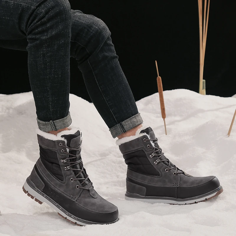 2021 Snow Boots Winter Brand Warm non-slip Men Boots Casual Cotton Winter Autumn Boots Custom
