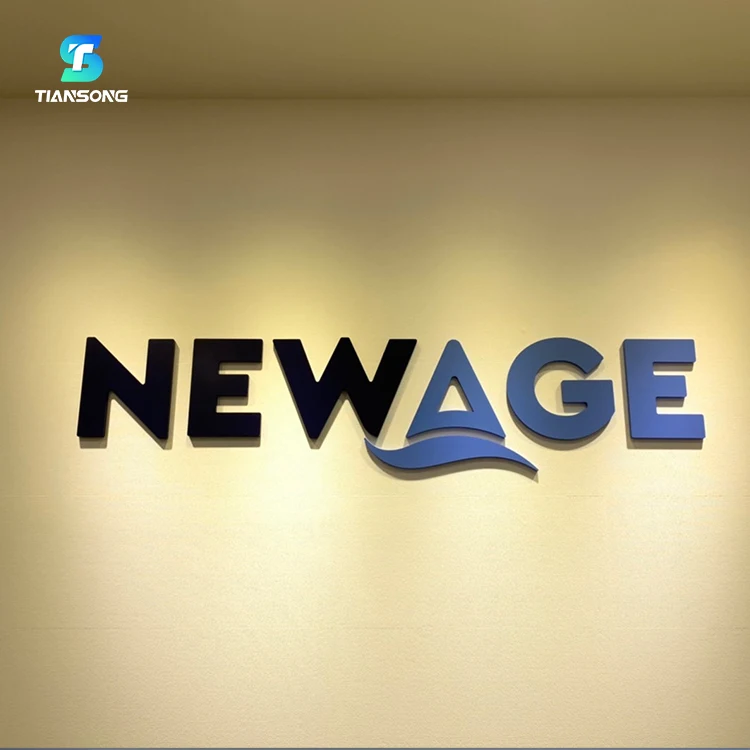 304 Stainless Steel Sign Outdoor Indoor Acrylic Letter For Reception 3D Sign