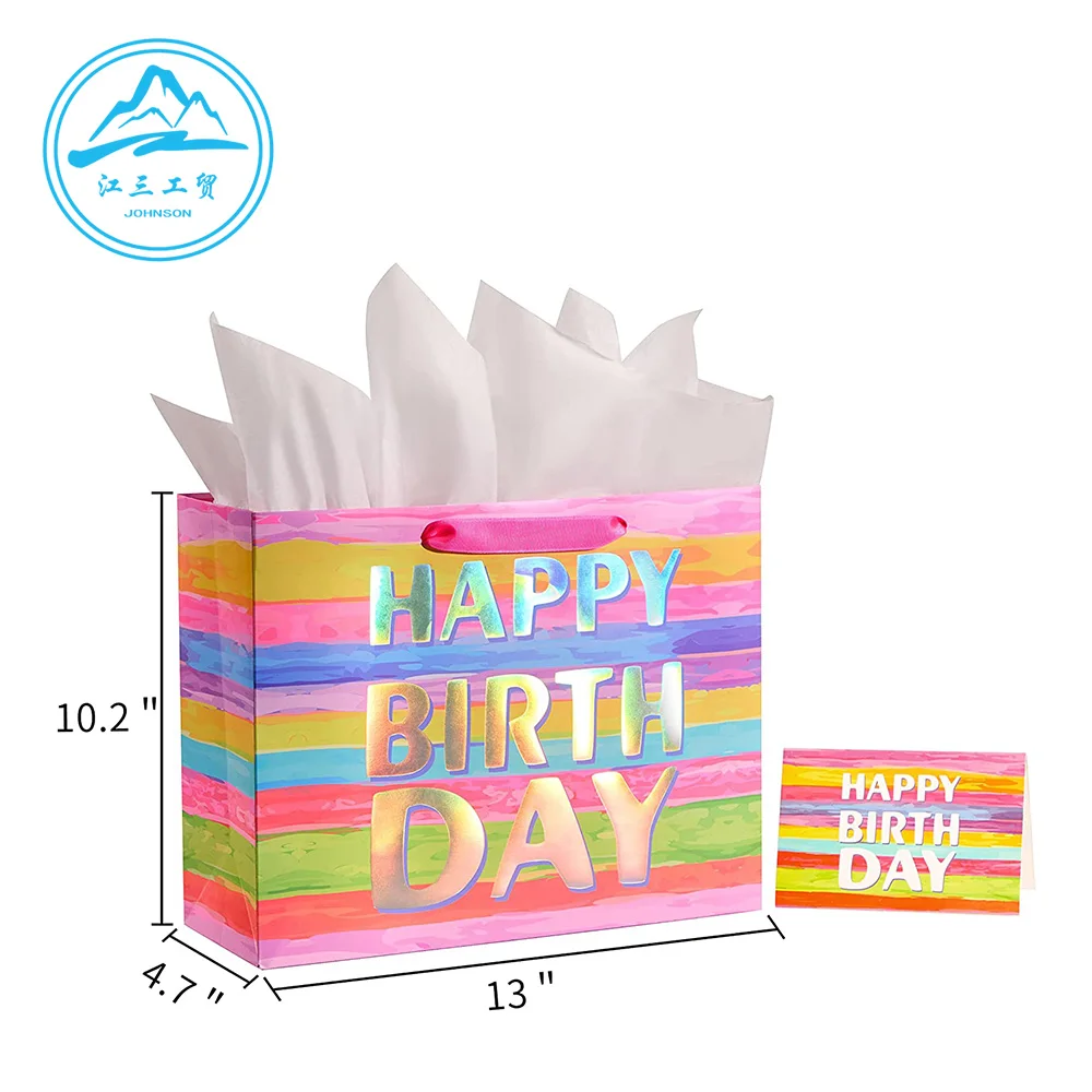 Custom Luxury Euro Tote Paper Gift Bag with Printed Logo for Boutique Packaging Shopping Personalized Paper Bags Your Business