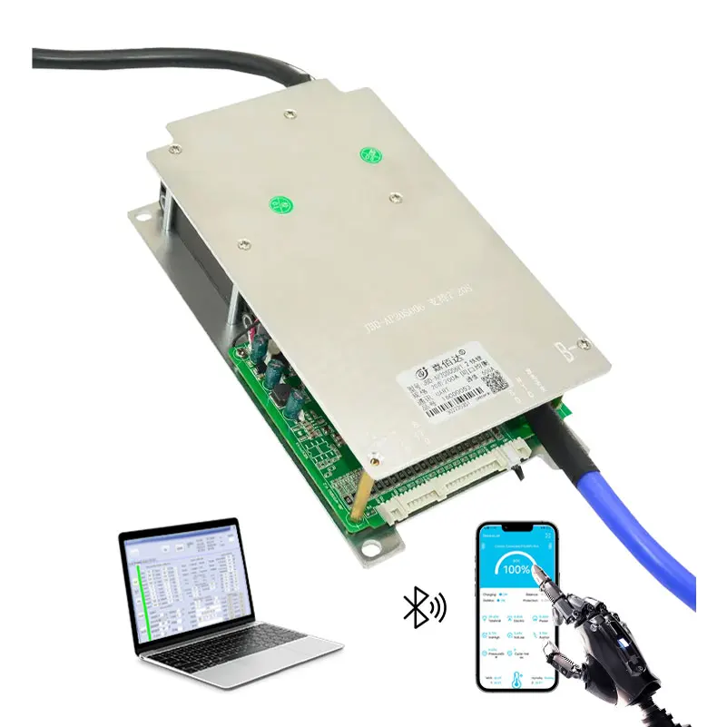 Custom JBD Built-in BT Smart BMS Lifepo4 16s 48v 200a BMS for Relay