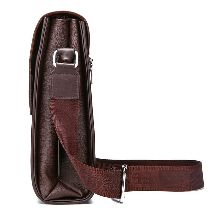 2021 Waterproof Luxury Soft Leather Custom Shoulder Messenger Bag for Men