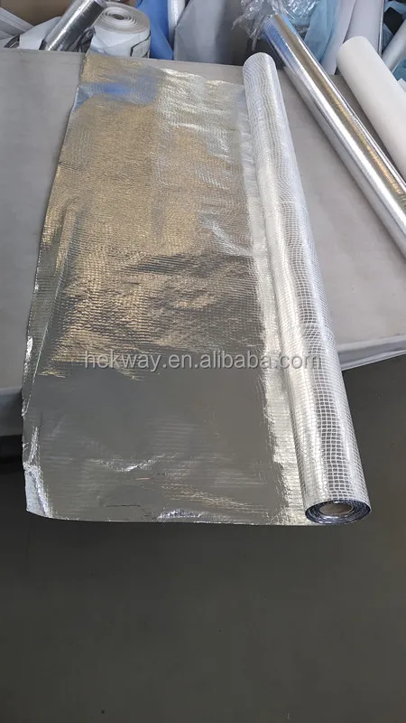 Aluminium reflective roofing membrane/foil heat insulation membrane roof/1.2m heat insulation roll