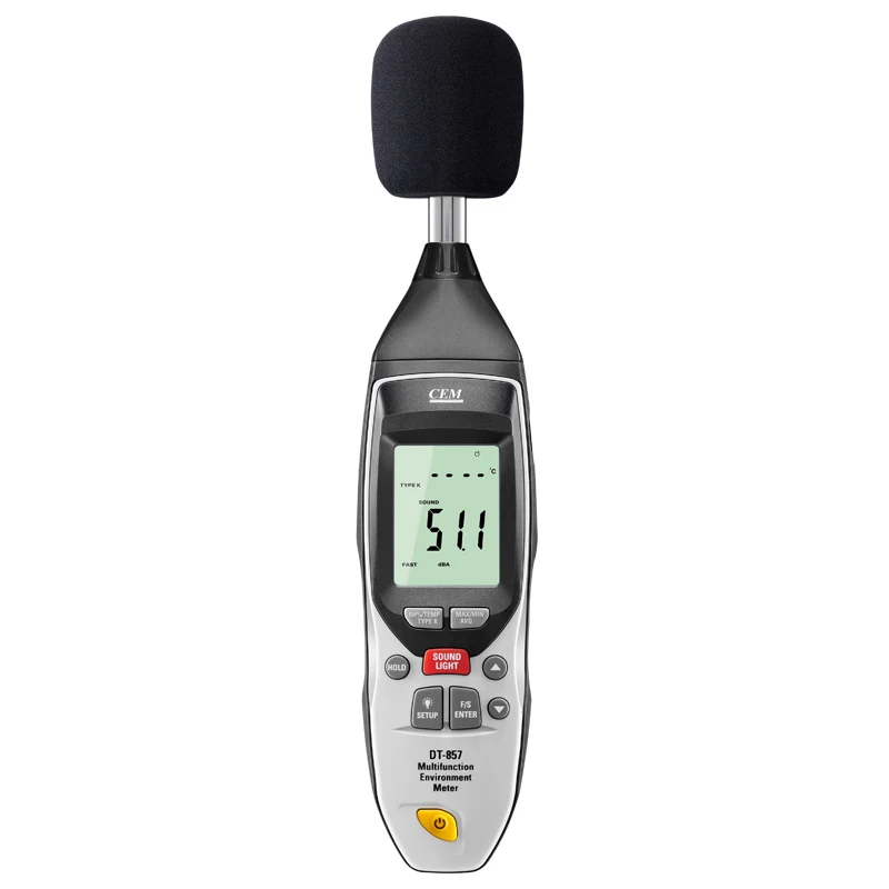 CEM DT-857 High Sensitivity Handheld Wind Speed Gauge Meter Measure Anemometer Hot Wire Anemometer