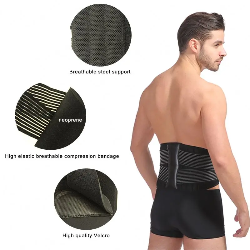 Adjustable Low Back Brace Waist Support Steel For Waist Protection Orthopedic Medical Neoprene waist support belt lumbar