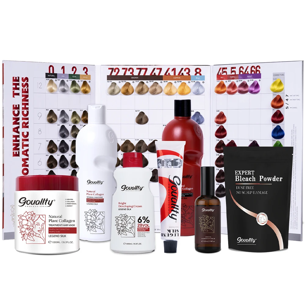 83 colors hair dye private label all hair color and care products