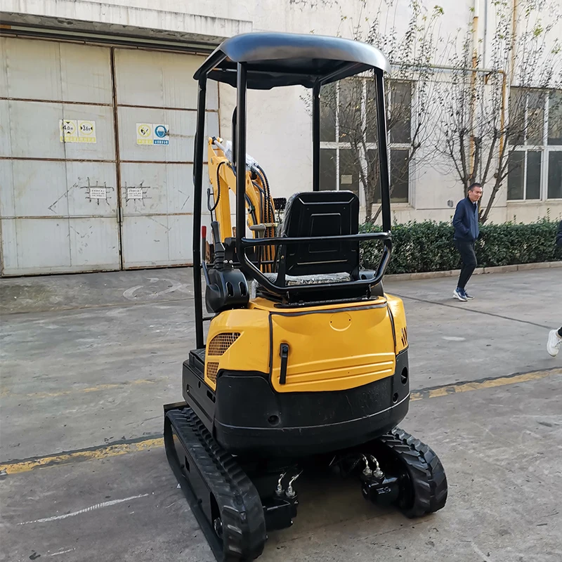 Chinese mini excavator Lu Xin Heavy Industry production 1.8 tons 2 tons 3 tons vegetable shed multifunctional digging machine