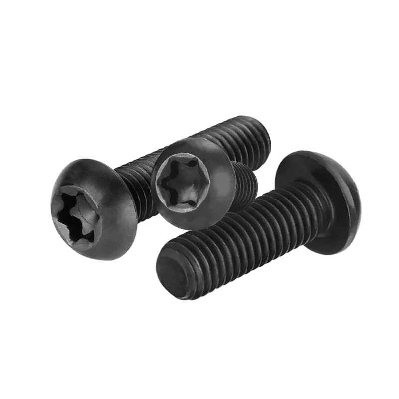 Черный Противоугонный винт torx pan head machine GB2672 button винты