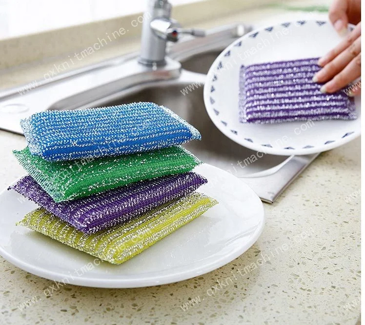 Household special scouring pad knitting machine
