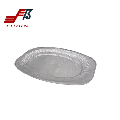 Reusable Large Aluminum Foil Platter Party Serving Trays Oven and Freezer Buffet Recyclable Trays
