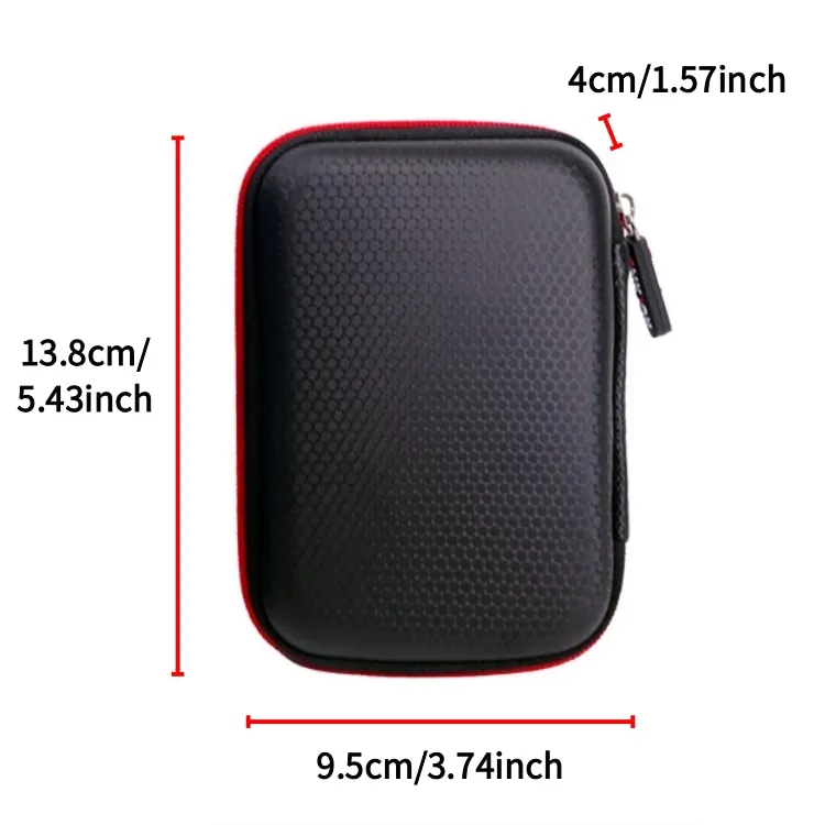 Custom data cable portable accessory storage box EVA hard disk case bag Protection Hard Carrying Travel for SSD Cables bag