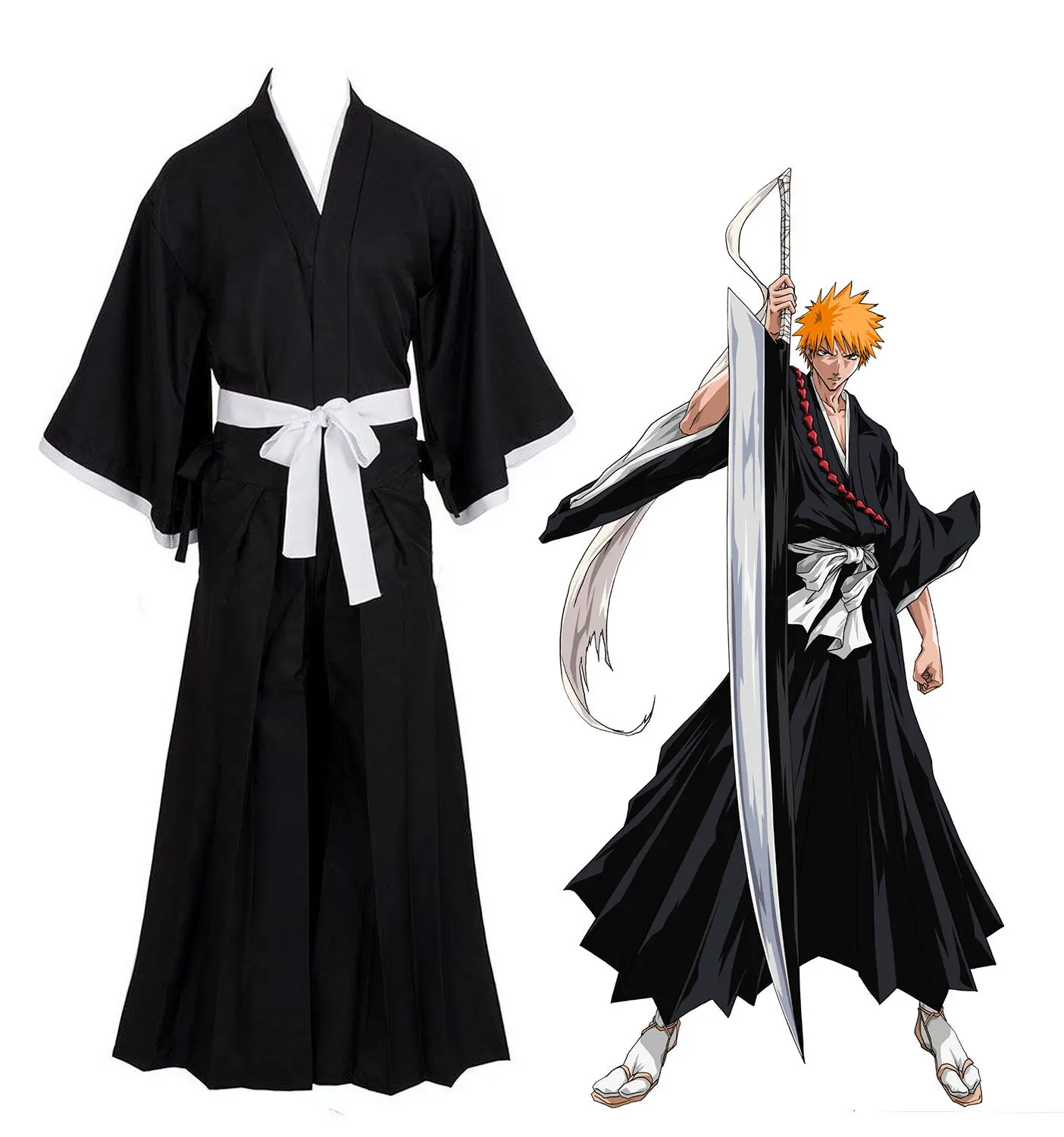 Online  Anime BLEACH Cosplay Costume Fancy Clothes Deluxe Death Kuchiki Rukia Japanese Kimono costume