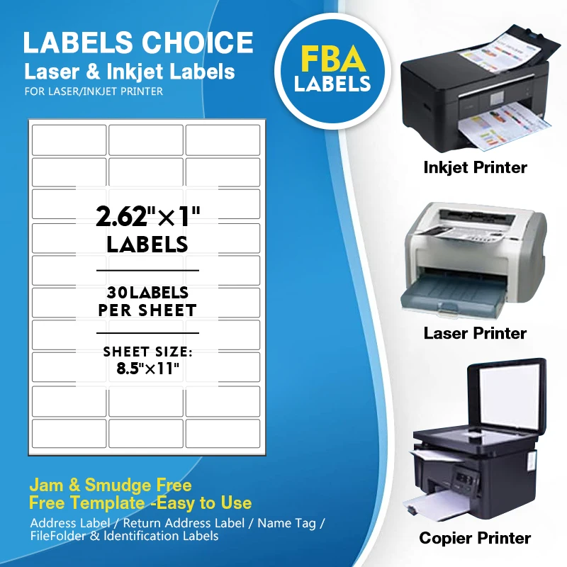 Flexography Custom A4 Sheet A4 Label Paper Shipping Blank Sheet Labels Barcode Stickers Inkjet A4 Sheet Of Labels